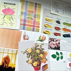 Vintage Garden Theme Ephemera Collage Journal Kit